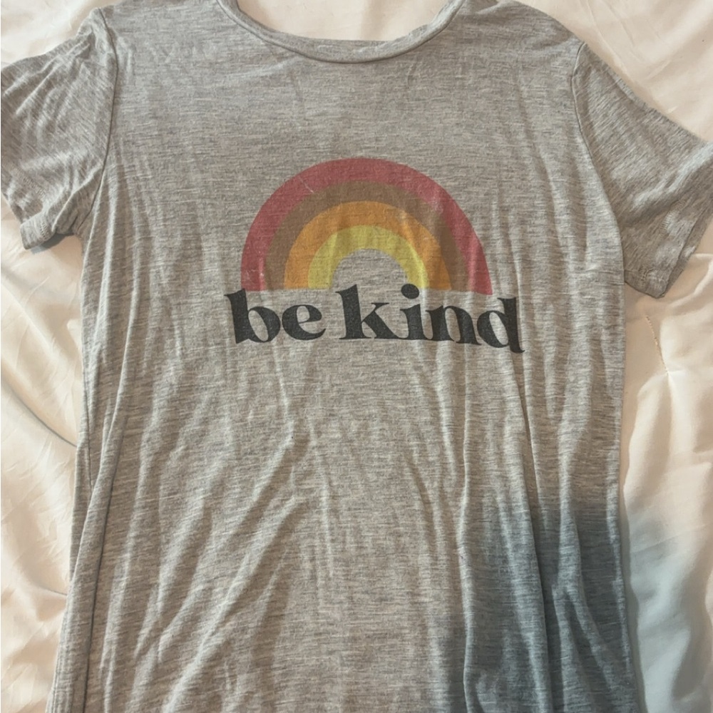 Gray 'Be Kind' Womens T-Shirt